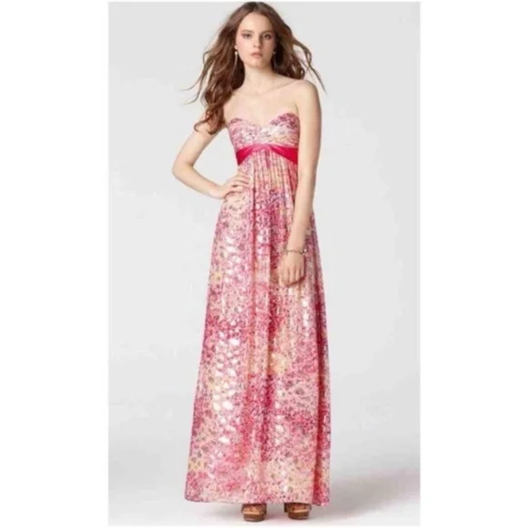 BCBGMaxAzria | Dresses | Bcbg Max Azria Kai Pink Silk Blend